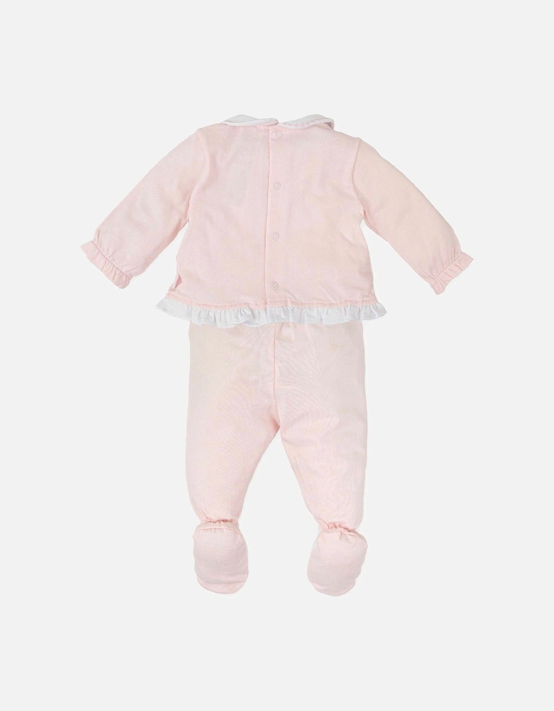 Girls Pale Pink Cotton Jersey 2 Piece Set