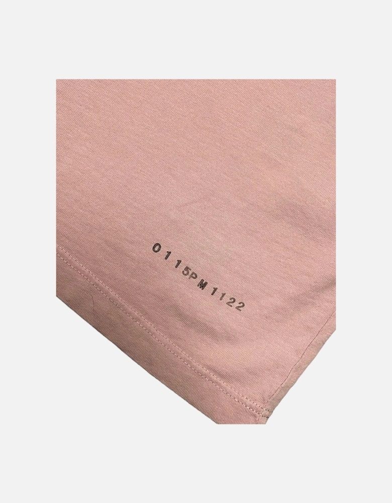 Blurred Logo T Shirt - Pale Mauve