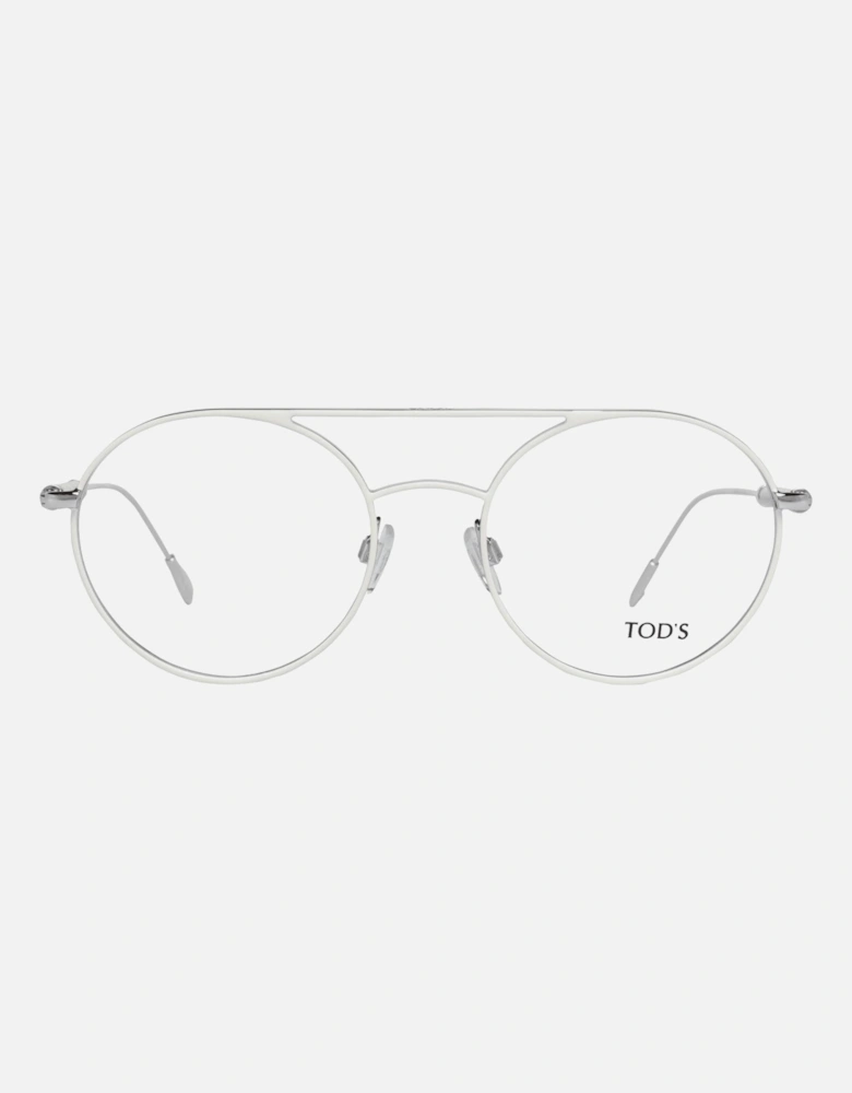 Metal & Leather Aviator Full-Rim Sunglasses Women - White Frames