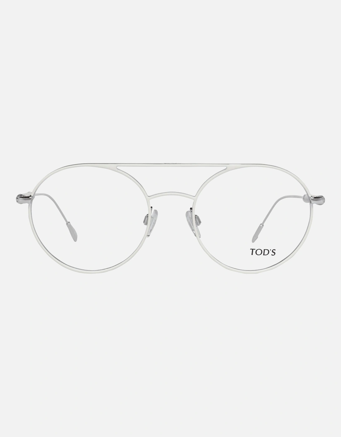 Metal & Leather Aviator Full-Rim Sunglasses Women - White Frames