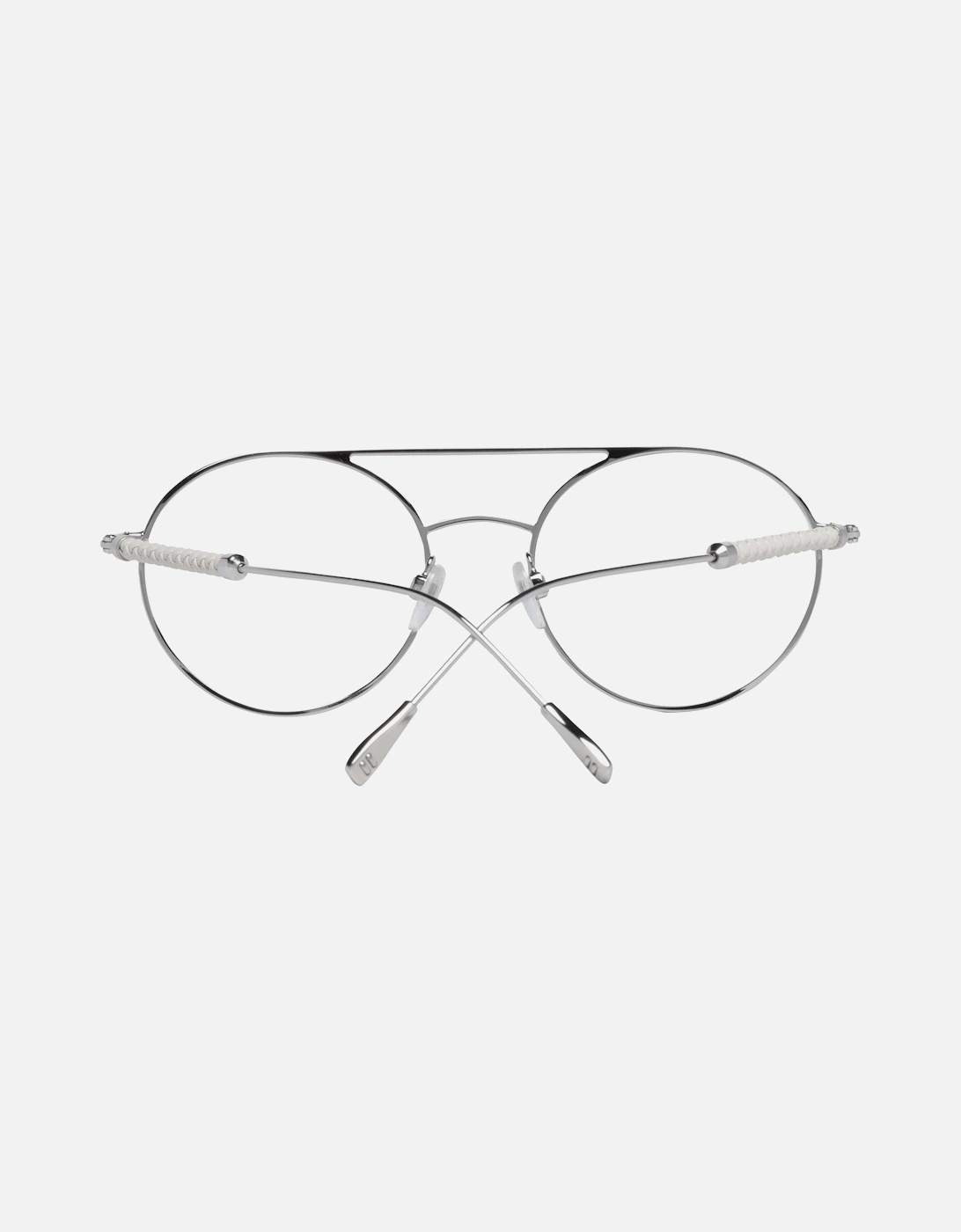Metal & Leather Aviator Full-Rim Sunglasses Women - White Frames