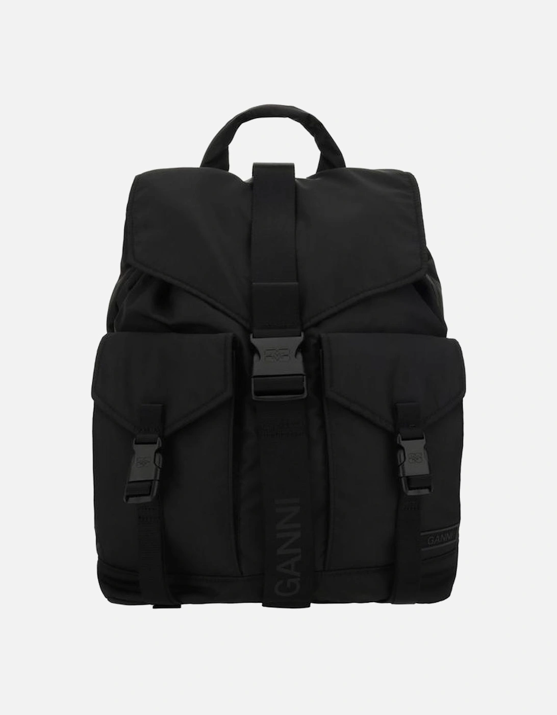 Tech Backpack with Adjustable Straps and Clip Closures Women - Black, 5 of 4