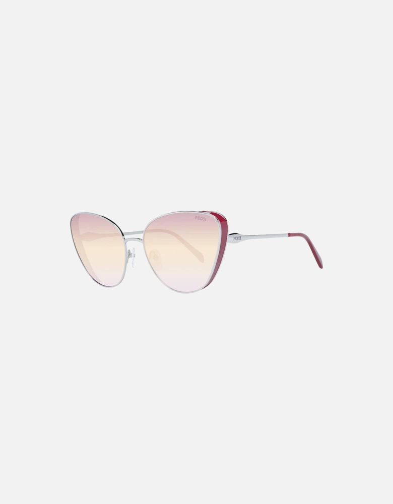 Cat Eye Metal Frame Sunglasses Women - Silver