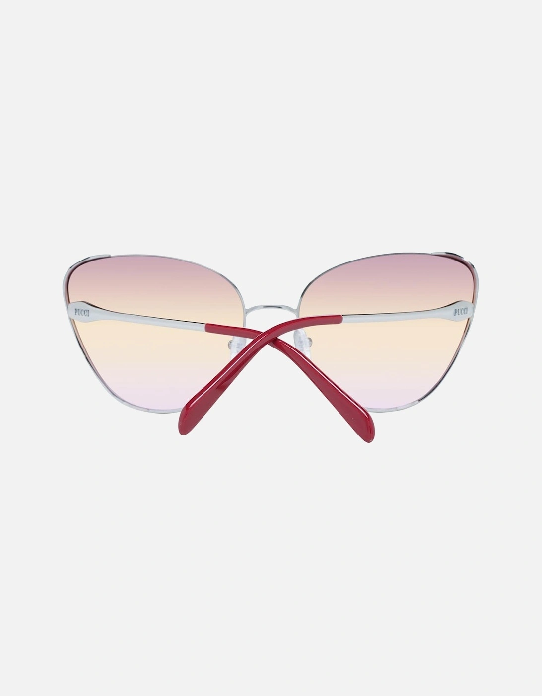 Cat Eye Metal Frame Sunglasses Women - Silver