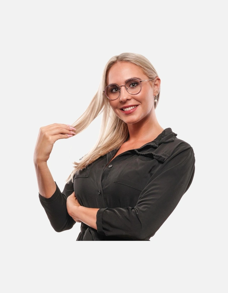 Full-Rim Metal Frame Eyeglasses Women - Gray
