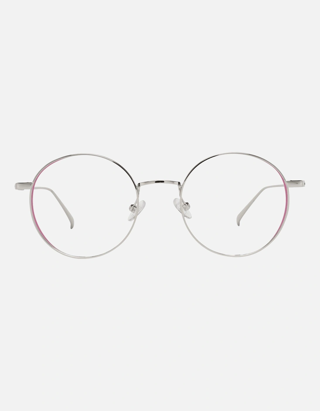 Full-Rim Metal Frame Eyeglasses Women - Gray