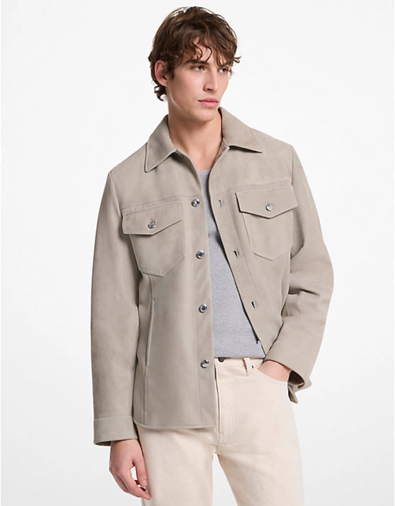 Suede Shirt Jacket
