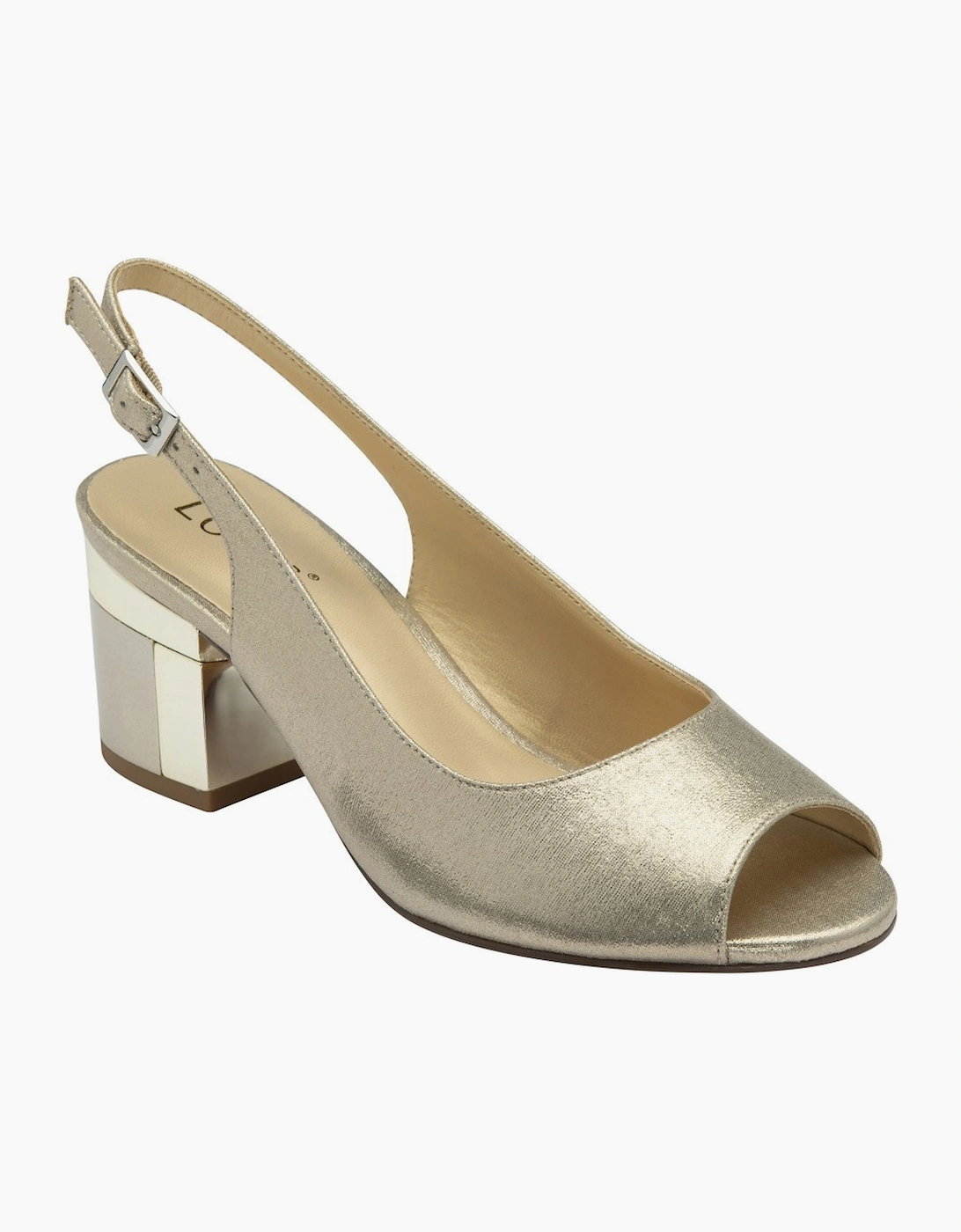 Lotus Women's Gold Evelyn Slingback Sandals - : Size 5