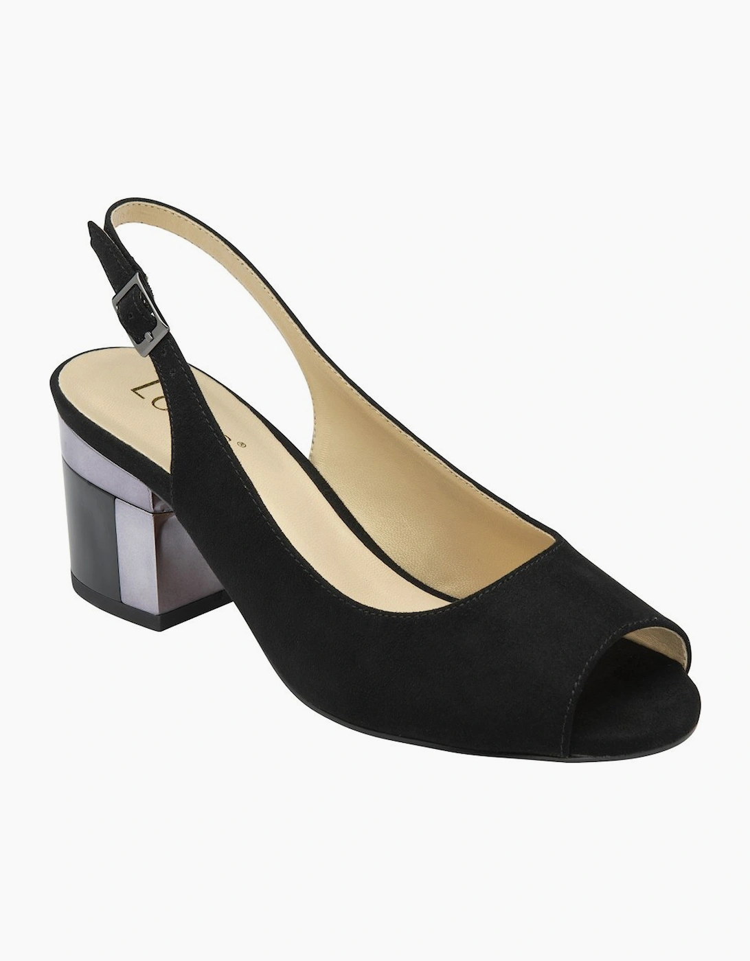 Lotus Women's Black Evelyn Slingback Sandals - Size 6