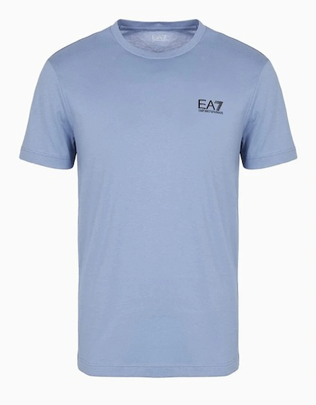 Ea7 Men's Blue Core Logo T-Shirt - Country  42 Extra Large