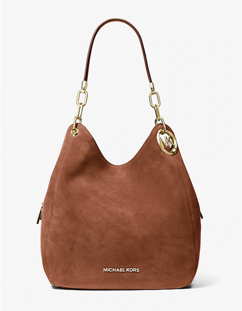 Lillie Large Suede Shoulder Bag