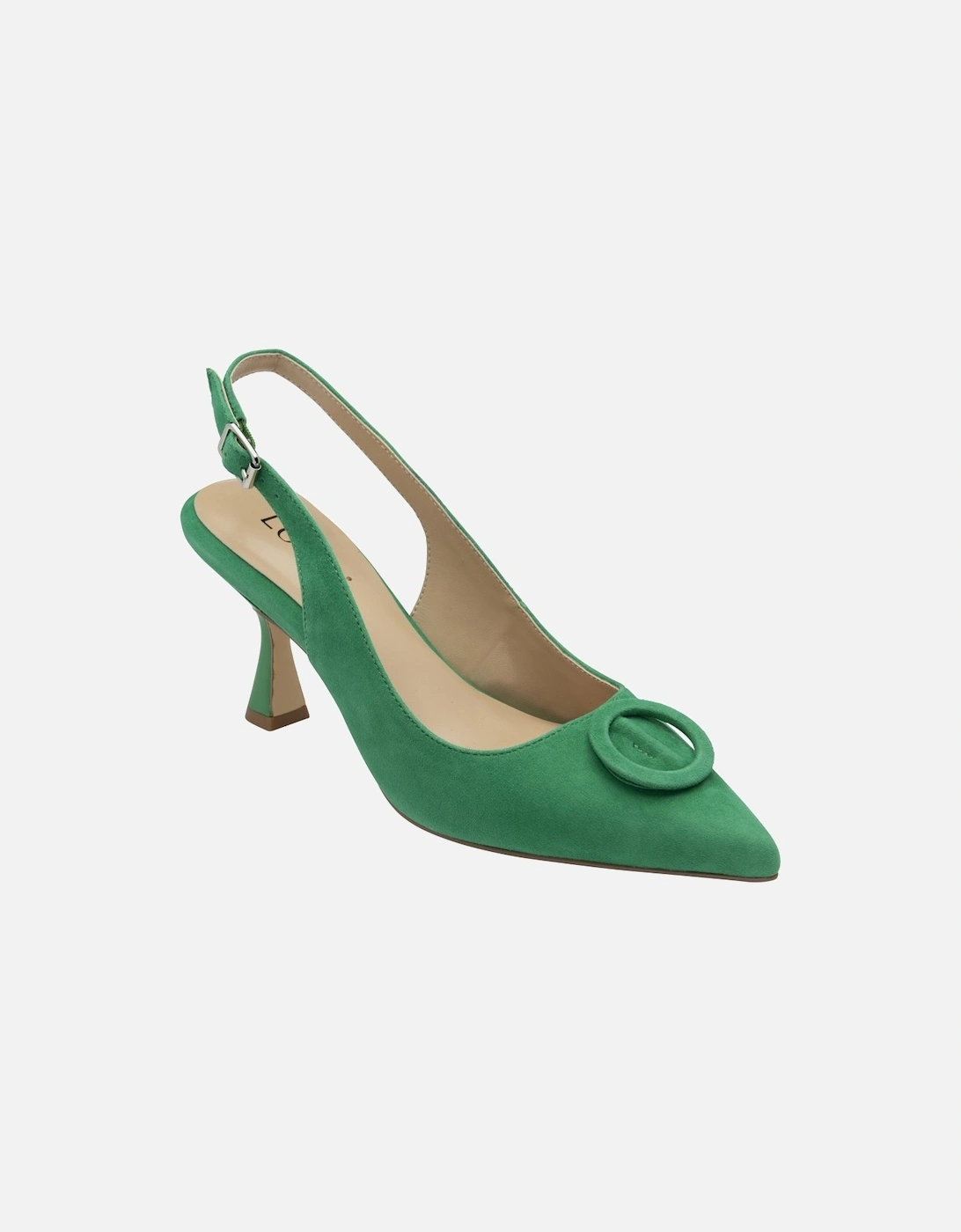 Lotus Women's Delfina Womens Slingback Court Shoes - Green - Size: 4
