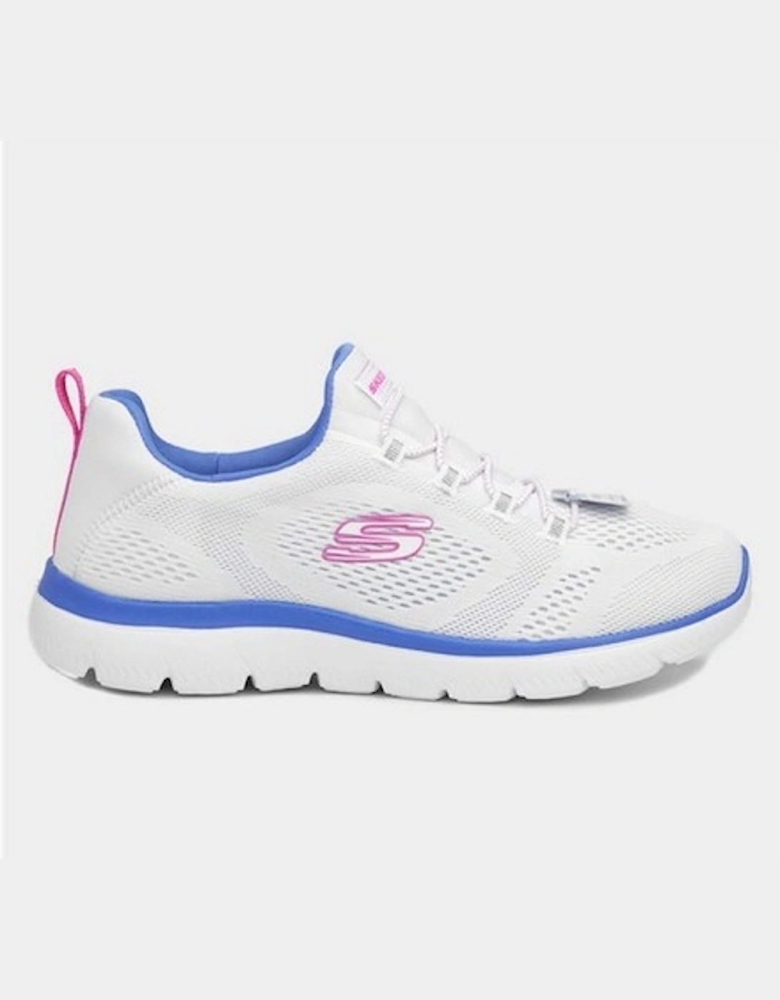 Skechers Women's White Summits - Perfect Views - / Periwinkle - Size: 6
