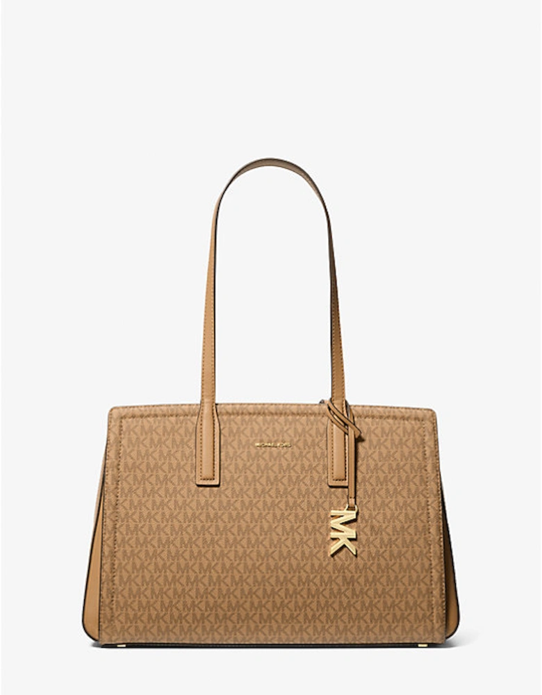 Laila Medium Signature Logo Tote Bag