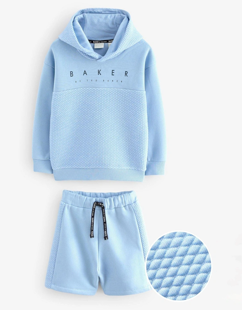 Hoodie & Short Set - Blue