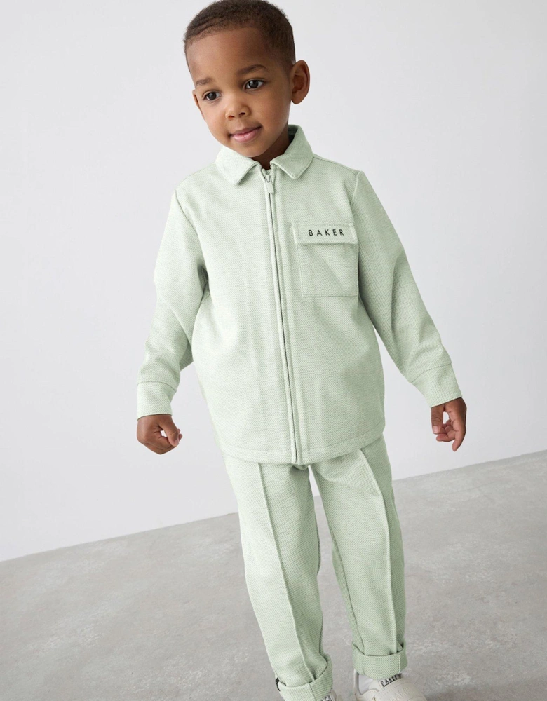 Jacket, Top & Trouser Set - Green