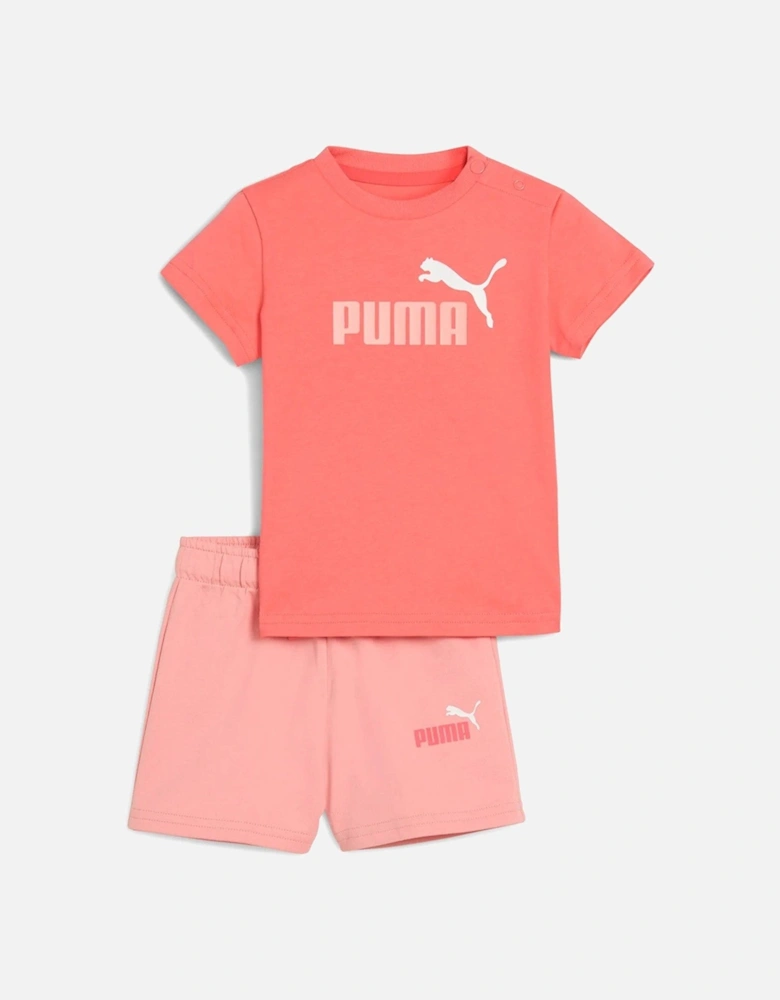 Toddler Girls T-Shirt and Short Set - Pink