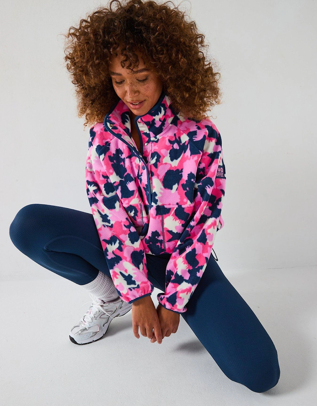 Womens Training Snap Polar Fleece - Pop Print, 2 of 1