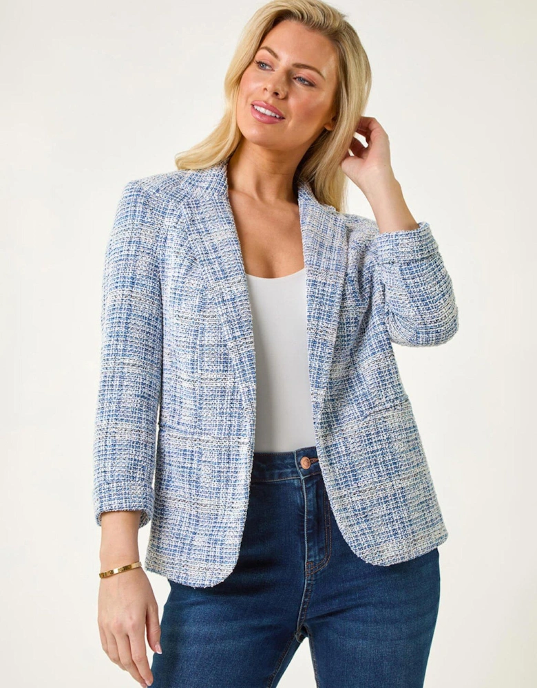 Petite Revere Collar Jacket - Blue