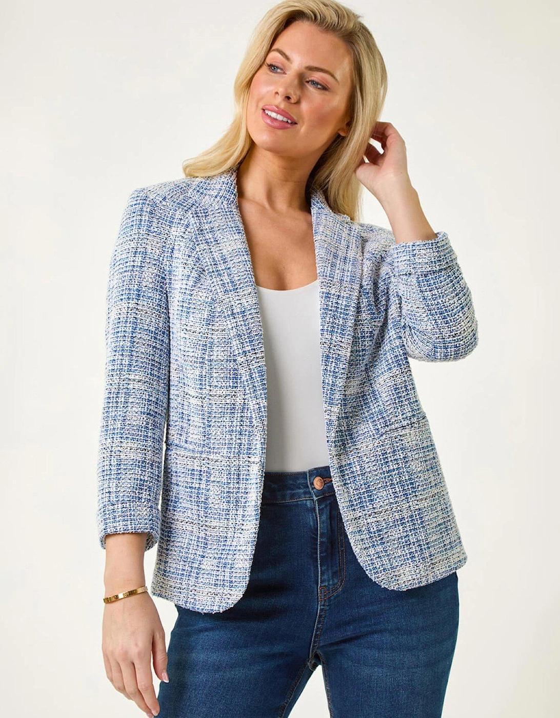 Petite Revere Collar Jacket - Blue, 2 of 1