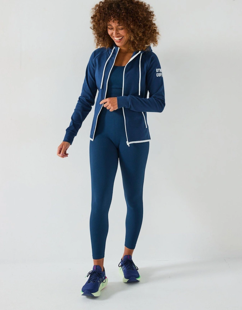 Womens Training Chill Zip Hoodie - Blue