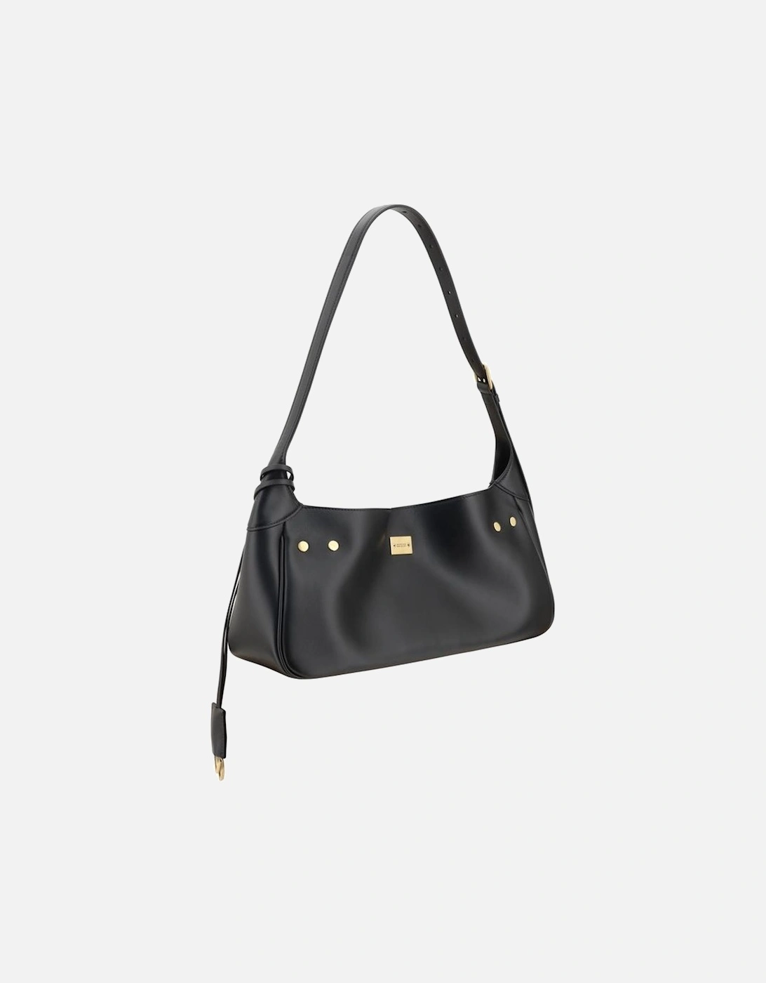 Contemporary Elegant Leather Shoulder Bag Women - Black