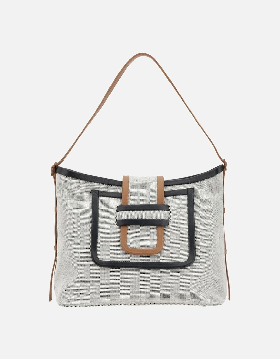 Alpha Day Leather Shoulder Bag Women - Gray, 5 of 4