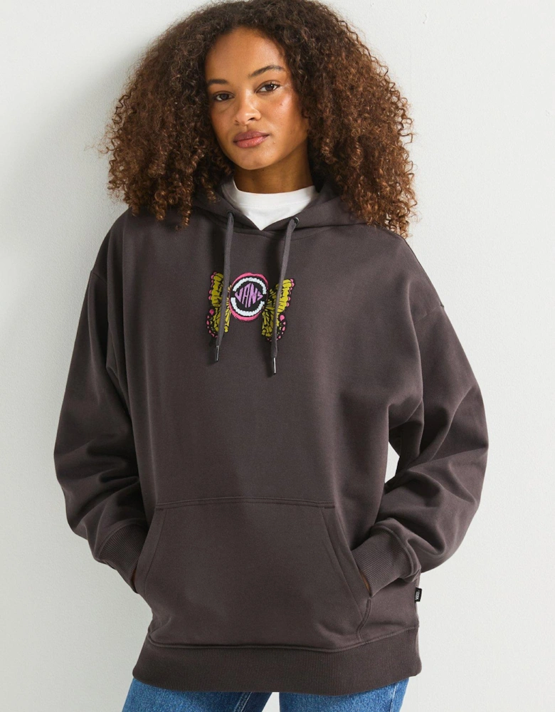 Women's Ethereal Oversized Pullover Hoodie - Black