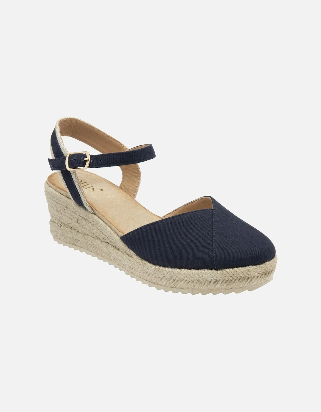 Lotus Women's Navy Bronya Espadrille Wedges - : 5 Size 5