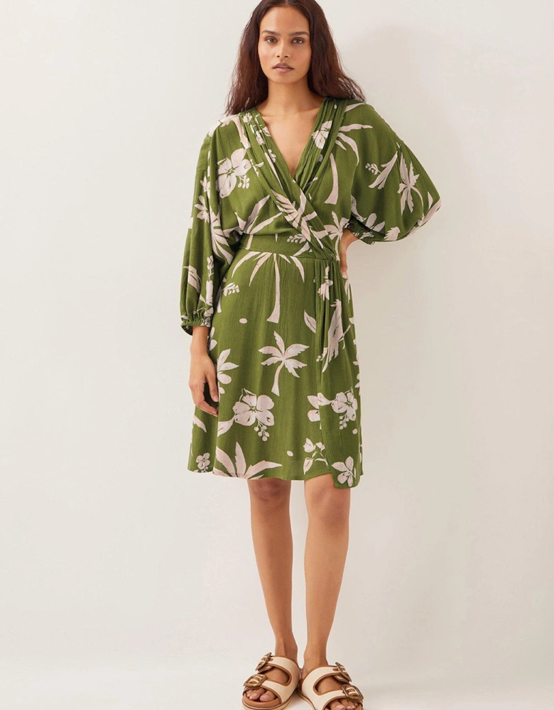 Mariam Printed Dress - Green