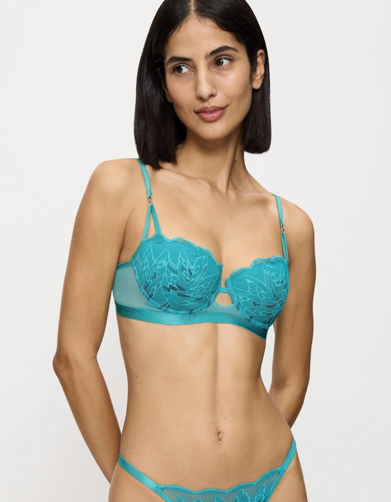 Crazy Stupid Love Underwired Bra - Teal