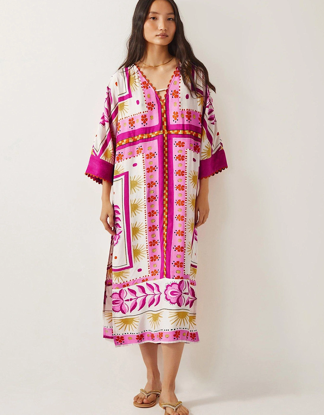 Tina Maxi Kaftan - Pink, 2 of 1