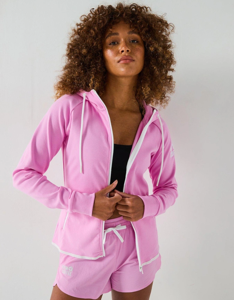 Womens Training Chill Zip Hoodie - Pink