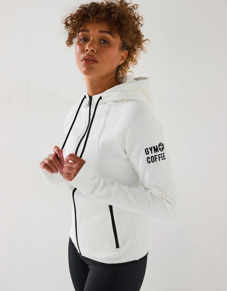 Womens Training Chill Zip Hoodie - White