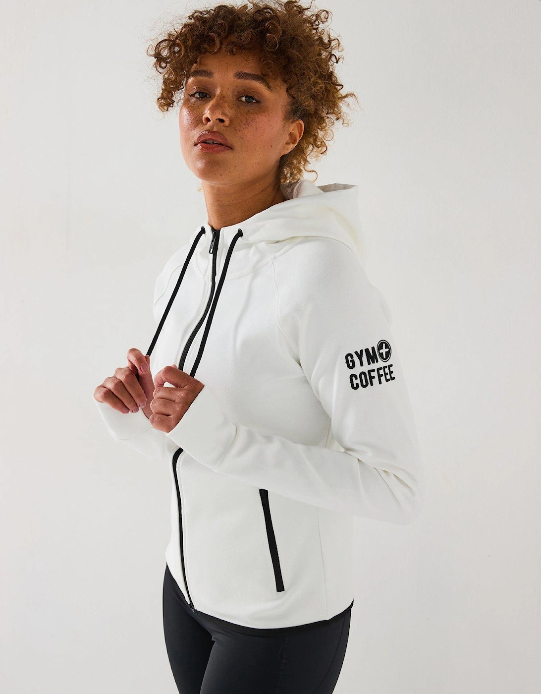 Womens Training Chill Zip Hoodie - White, 2 of 1