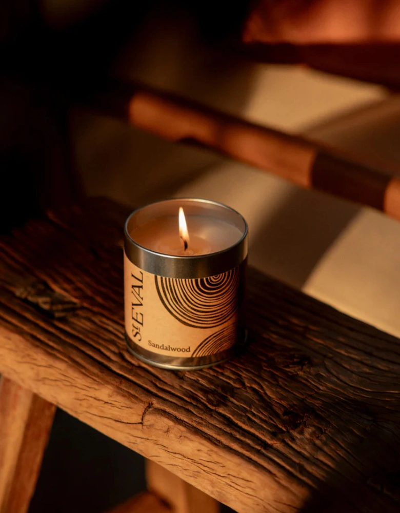 St Eval Scented Tin Candle Sandalwood