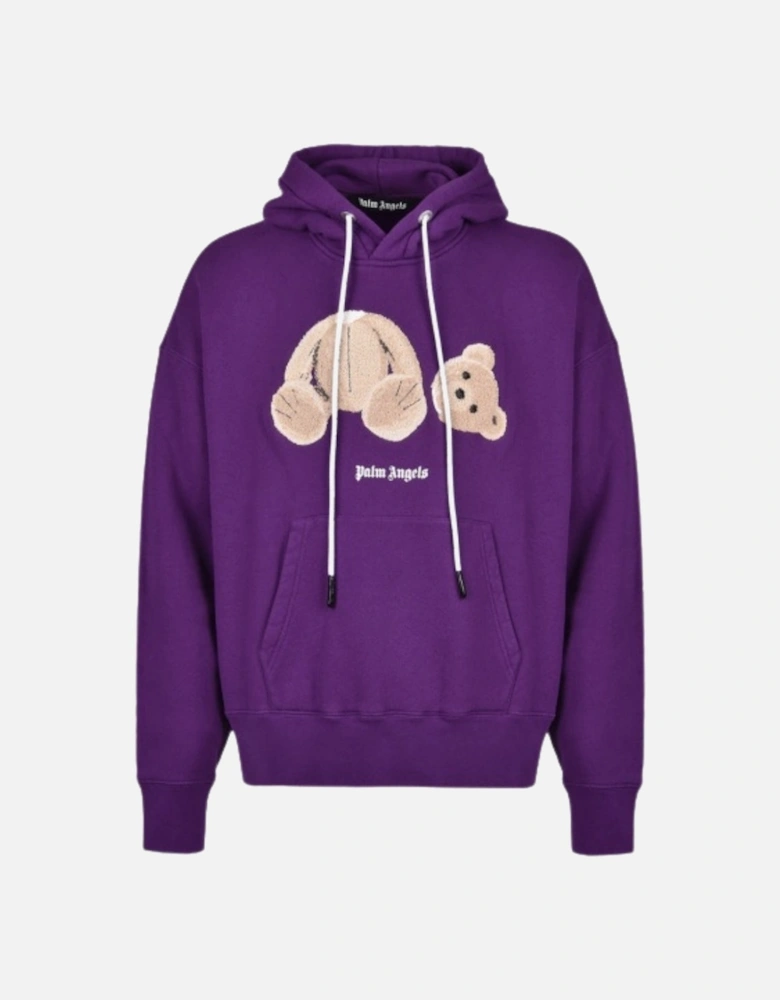 Kill The Bear Logo Purple Hoodie