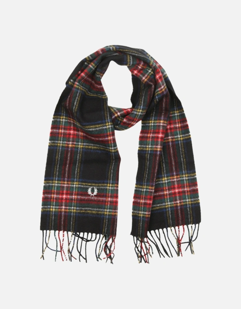 Black Stewart Tartan Scarf