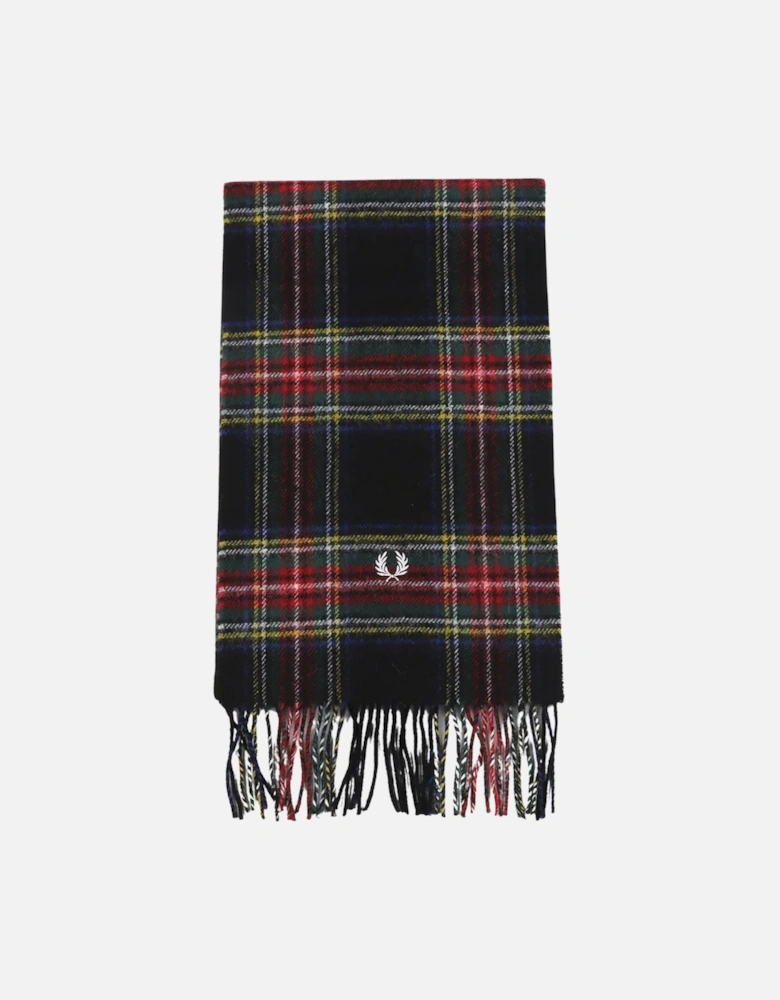 Black Stewart Tartan Scarf