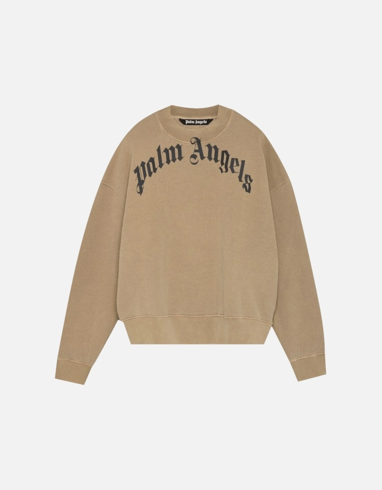 GD Curved Logo Beige Sweatshirt