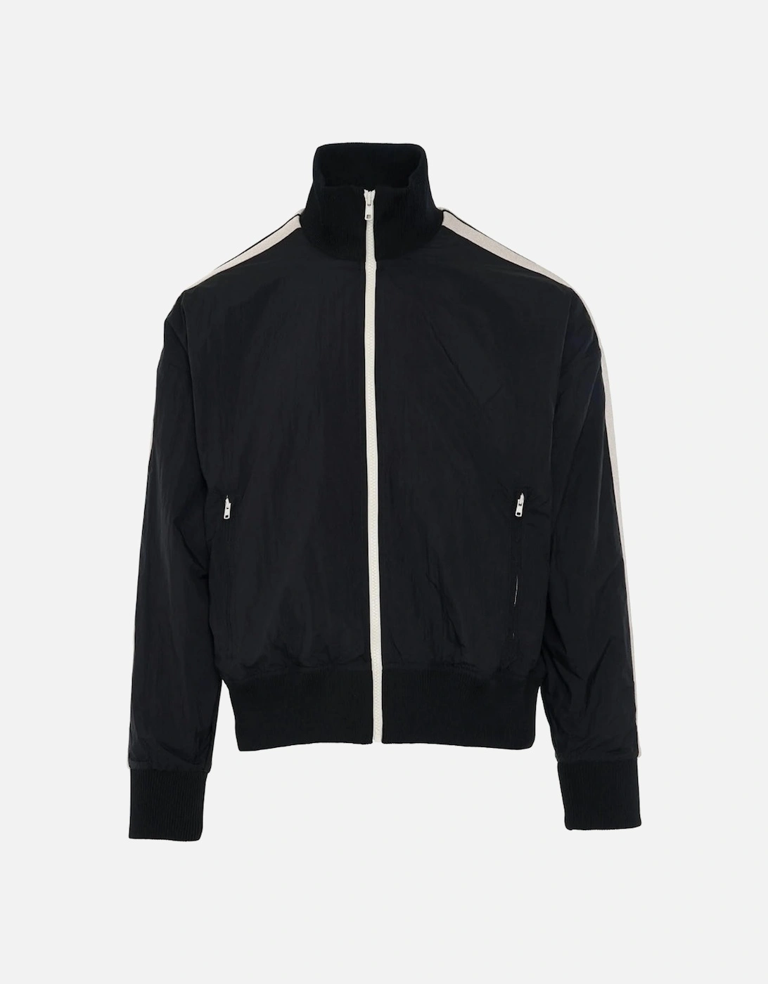 Curved Logo Black Track Jacket, 4 of 3