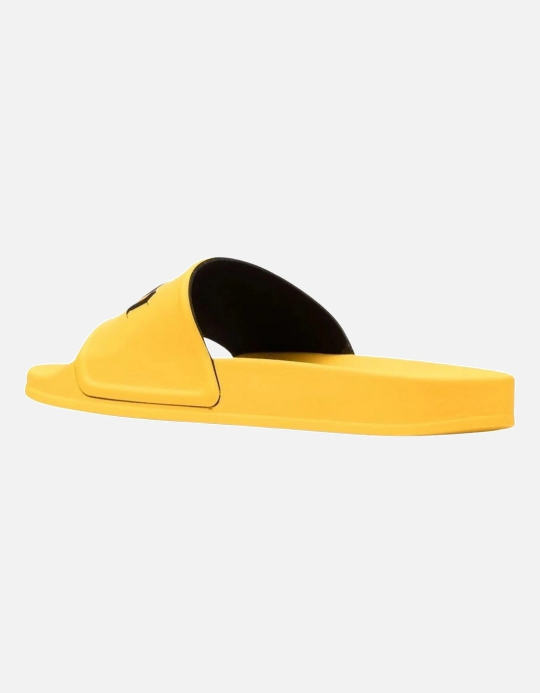 Gothic Print Yellow Pool Slides