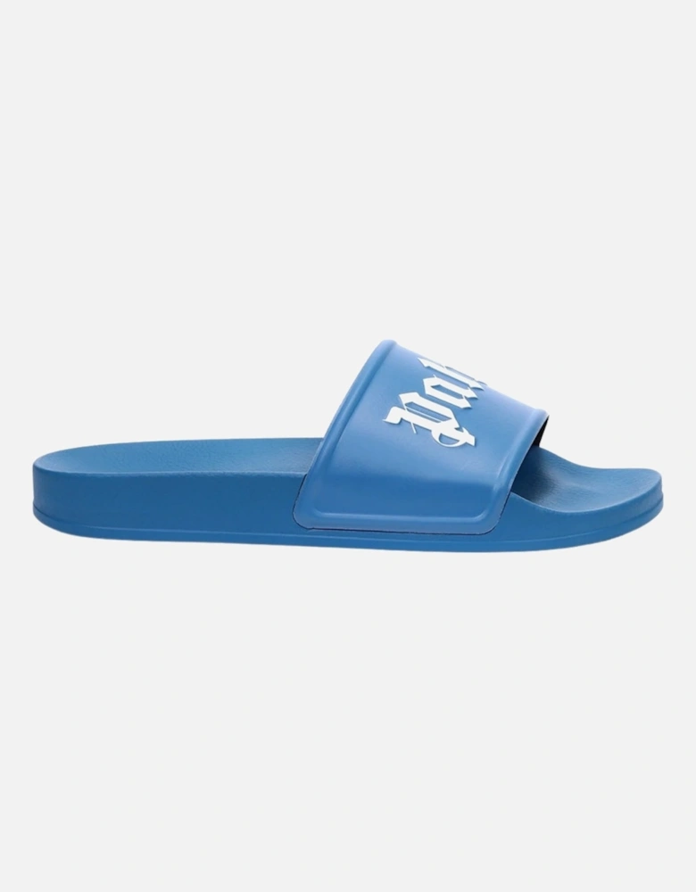 Gothic Print Blue Pool Slides