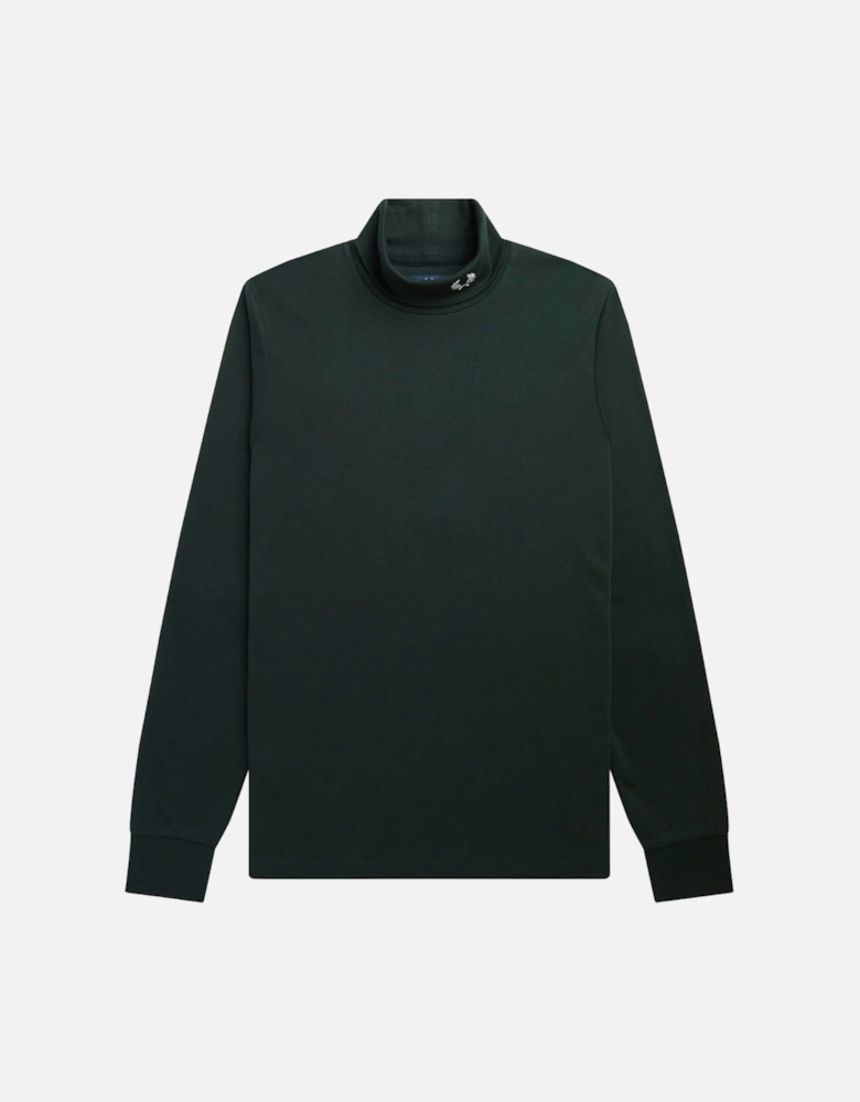 Night Green Roll Neck Long Sleeve T-Shirt