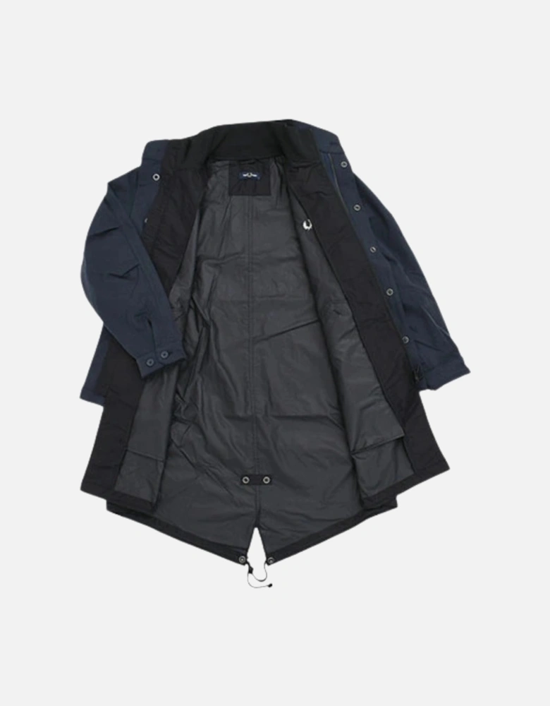 Double Layered Shaded Navy Blue Jacket