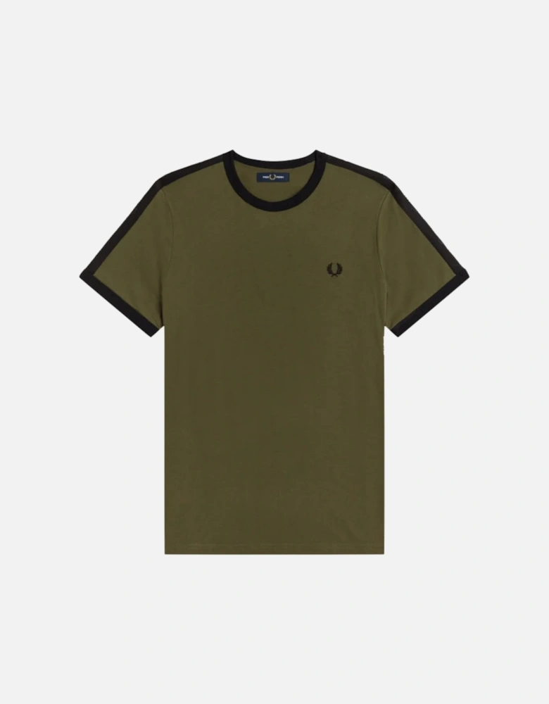 Tonal Tape Ringer Green T-Shirt