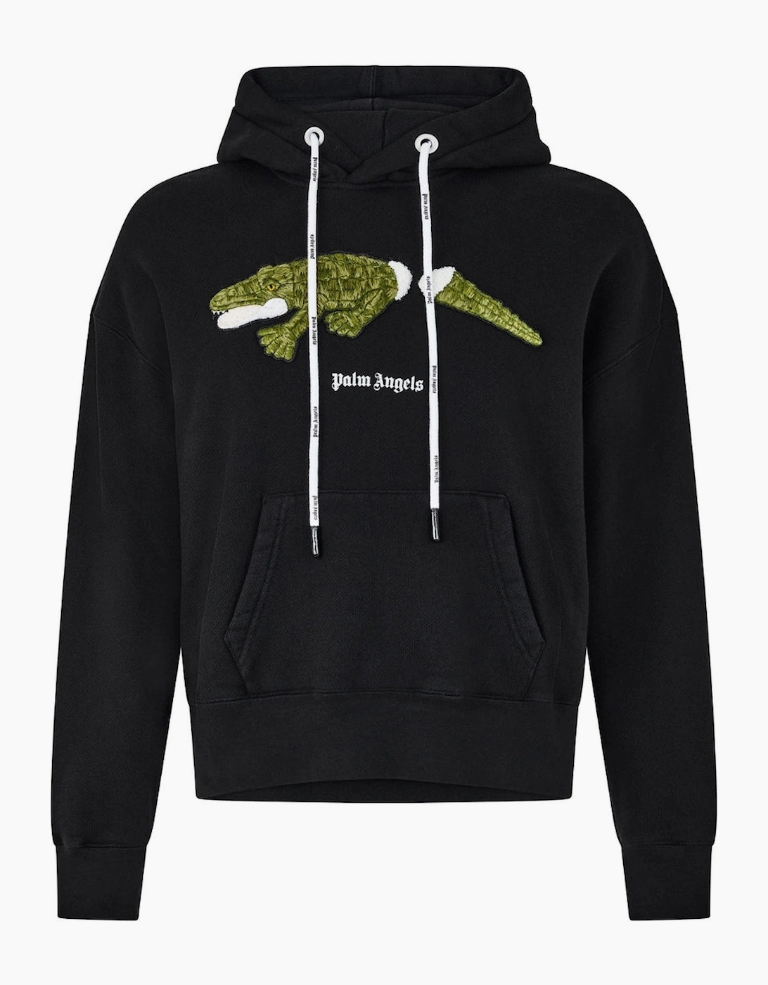 Palm Angels Men's Palm Angels Croc Design Black Hoodie