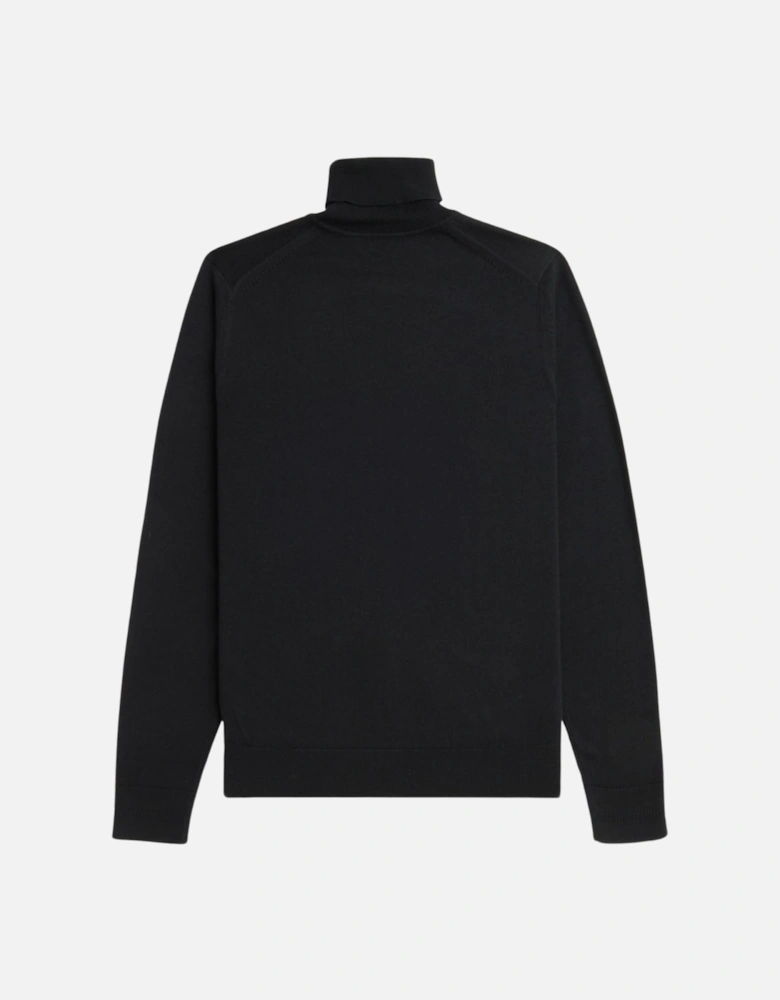 Black Roll Neck Jumper