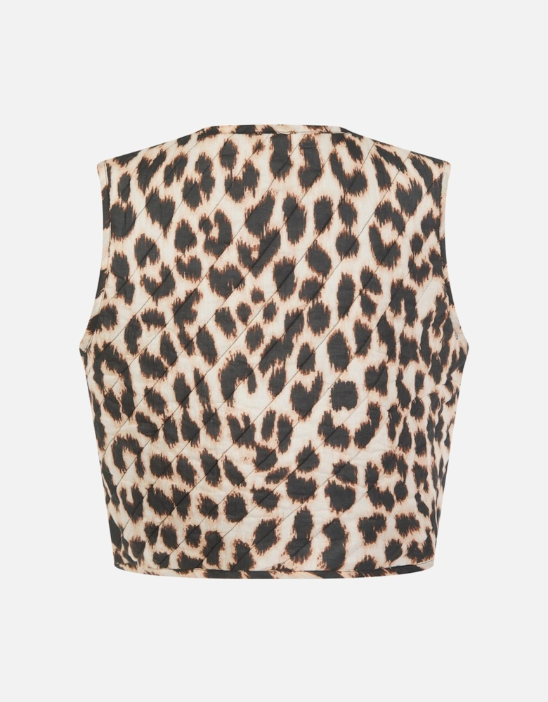 Leopard Padded Gilet