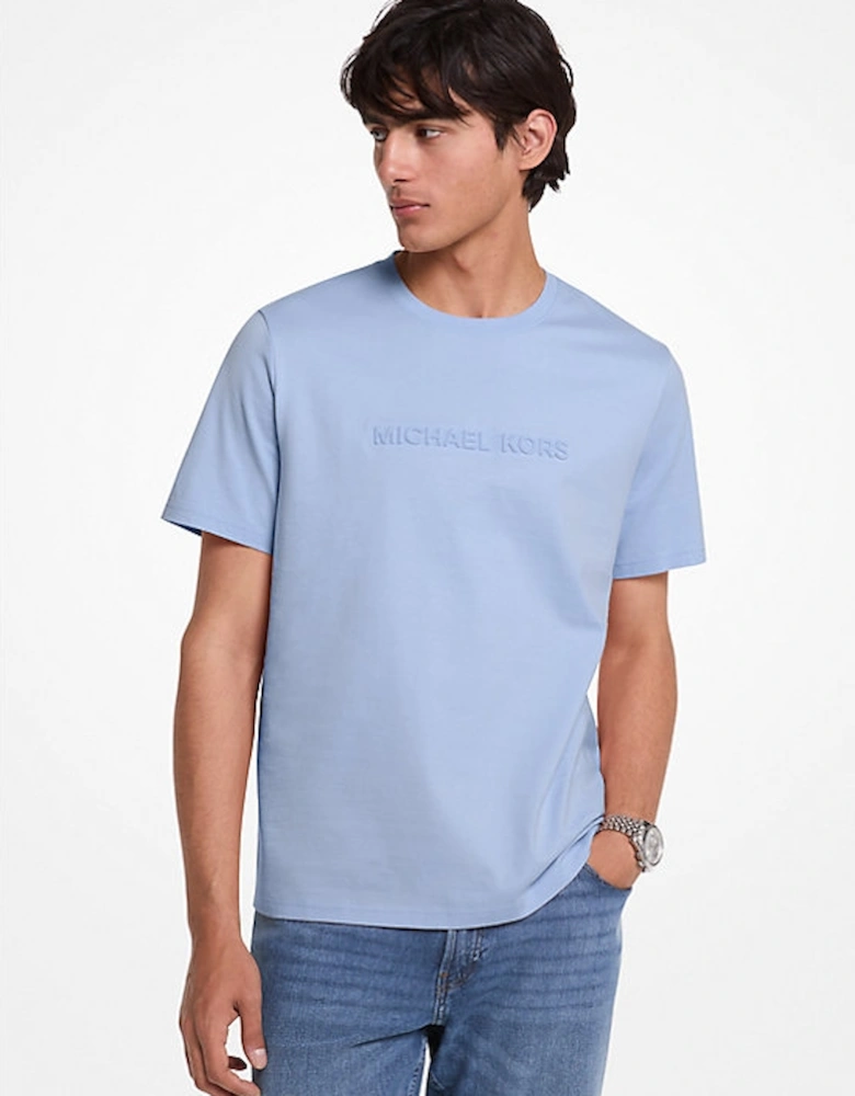 Logo Embossed Cotton T-Shirt